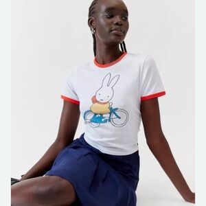 URBAN OUTFITTERS MIFFY BIKE RINGER BABY TEE SIZE XSMALL